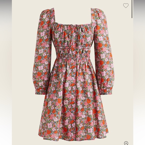 J. Crew Dresses & Skirts - J.Crew x Liberty pink floral ruched mini dress.